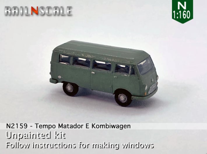 Tempo Matador E Kombiwagen (N 1:160) 3d printed 