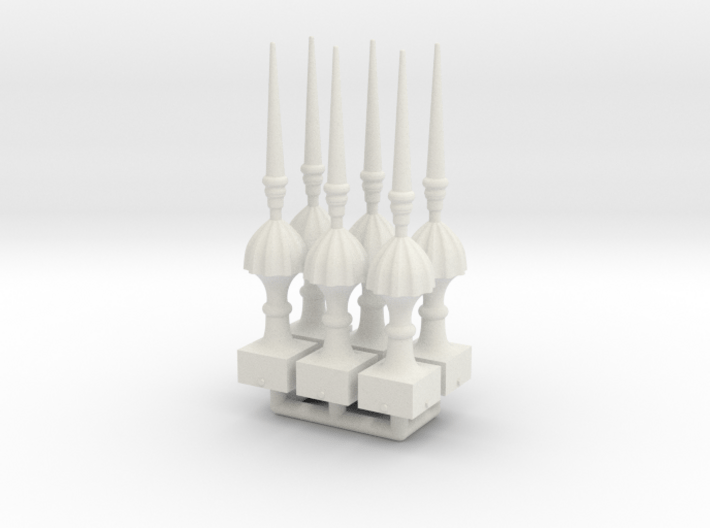 Finial Semaphore Victorian Spike 1-19 scale pack 3d printed
