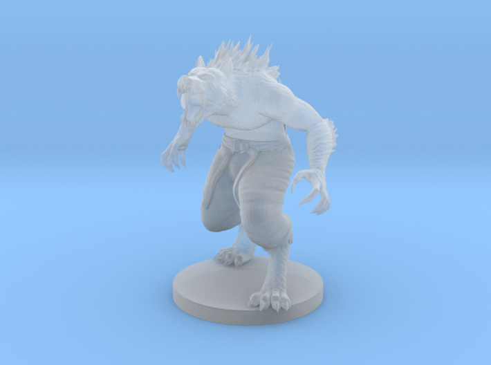 Werewolf Monk 3d printed 