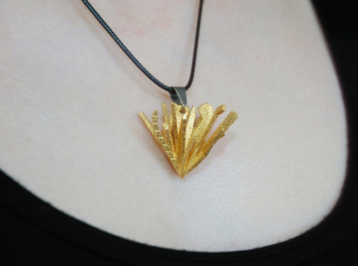 Shattered Heart Necklace Pendant 3d printed 