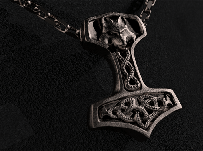 Torshammer - Mjölnir - Thors Hammer (3LFXAF29E) by Mythos_Jewelry