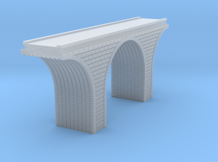 Z Scale Arch Bridge Single Track 1:220 Scale 3d printed