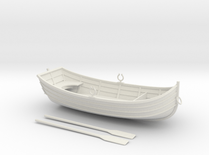 Miniature Rowboat 3d printed 