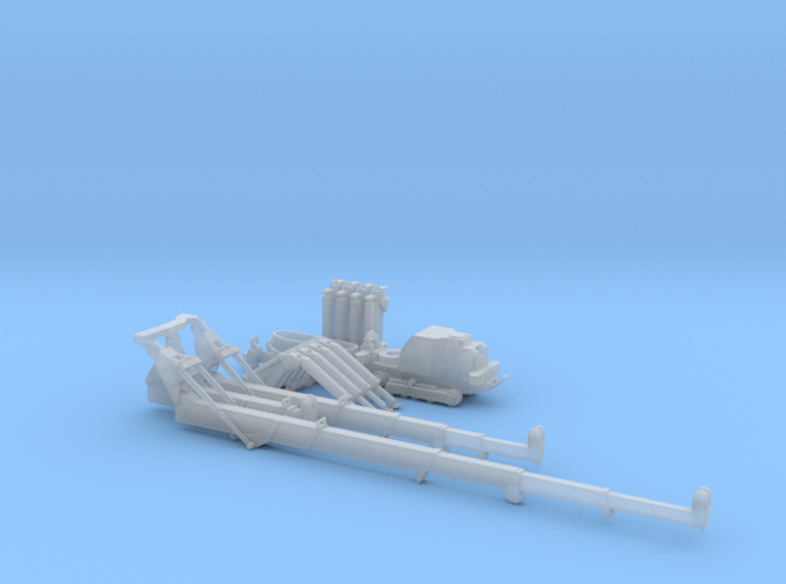 HO/1:87 Mini Crawler Crane Set C kit 3d printed 