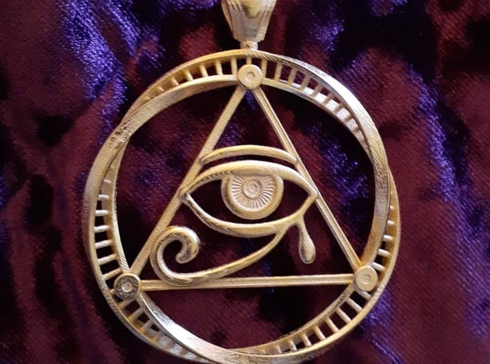 Eye of Ra DNA pendant 3d printed 