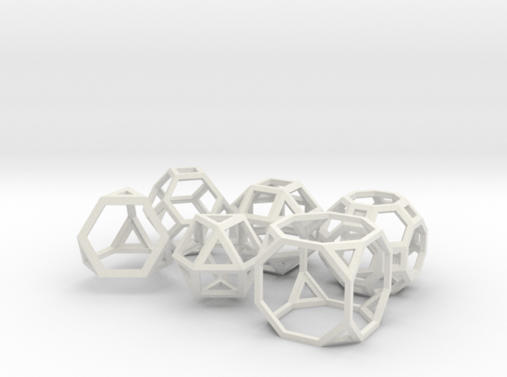 Archimedean Solids Part 1 3d printed 