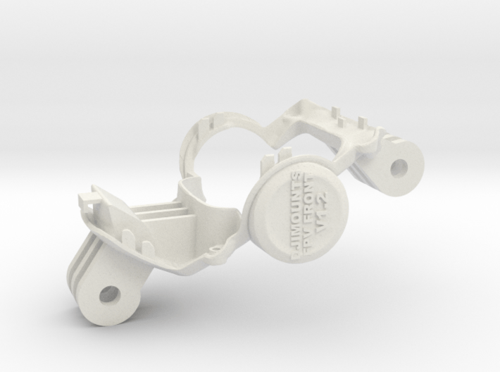 DJi FPV Front Mount (Top & Middle) 3d printed 