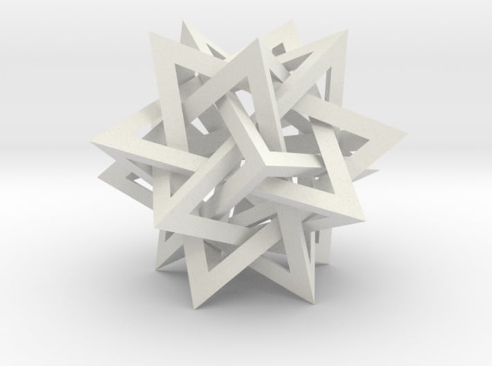 Intersecting Tetrahedra 3d printed 