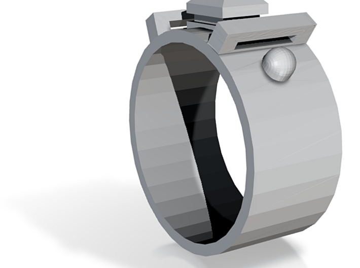 Edwardian Guard Ring - Sz. 5 3d printed