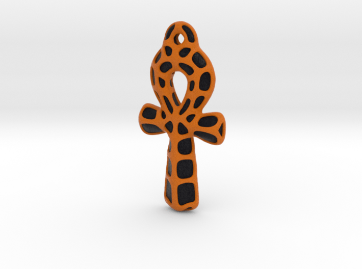 Ankh Coloured - Black Yellow 3d printed