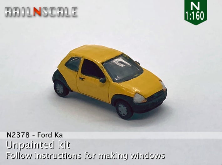 Ford Ka (N 1:160) 3d printed