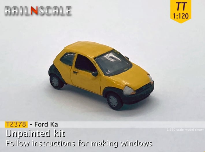 Ford Ka (TT 1:120) 3d printed 