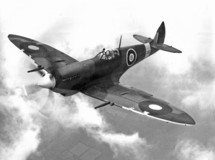 Nameplate Spitfire Mk.VIII 3d printed