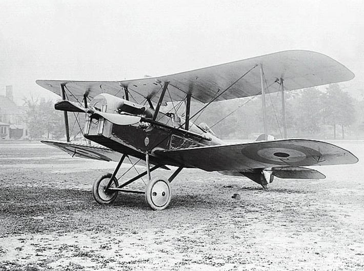 Nameplate Royal Aircraft Factory S.E.5 3d printed 