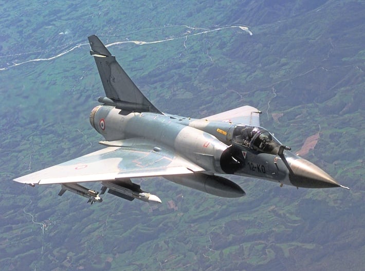 Nameplate Mirage 2000 C 3d printed Photo: SRA Greg L. Davis, US Air Force.