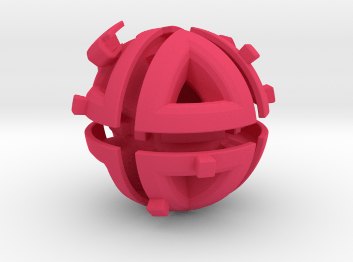 Octahedral holonomy maze 2 (rook sold separately) 3d printed 
