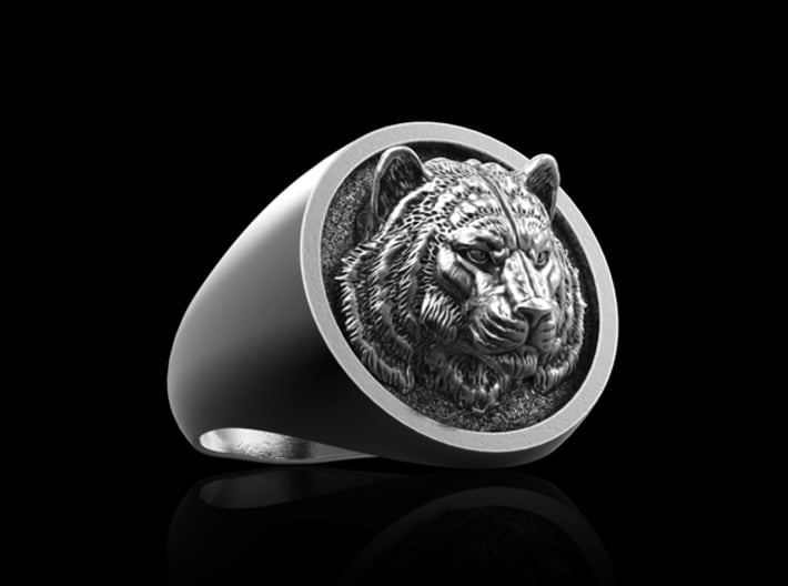 Tiger Ring No.1_12 US 3d printed 