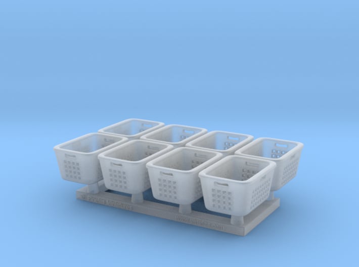 Laundry Basket 01. 1:43 Scale 3d printed