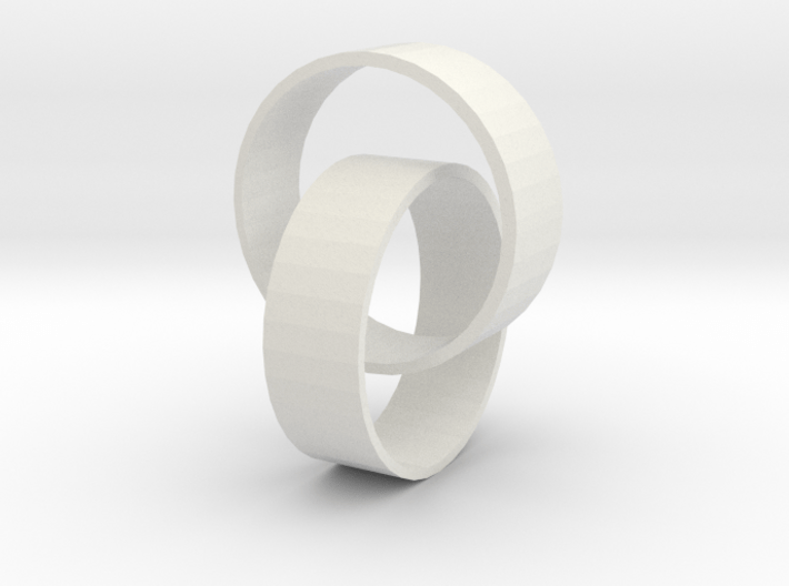 Two rings 3d printed