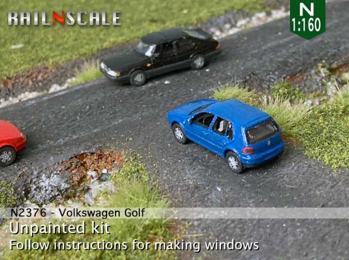 Volkswagen Golf 5-Türer (N 1:160) 3d printed 