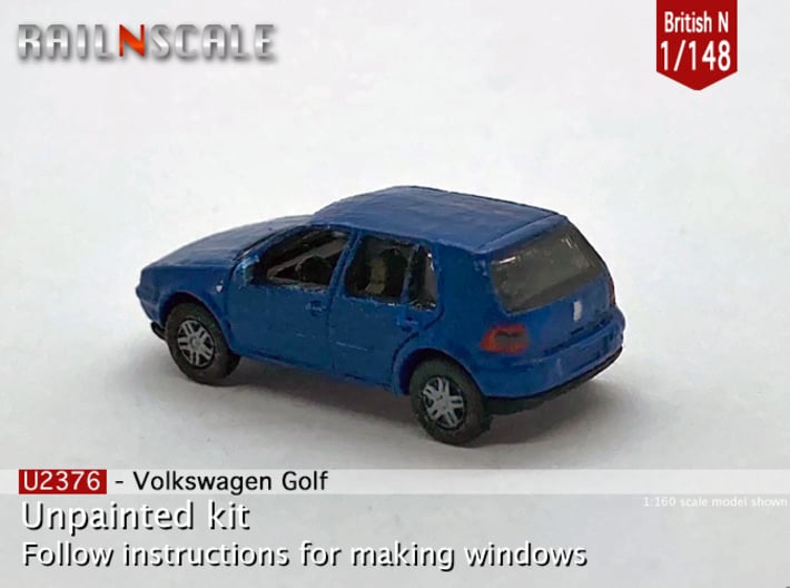 Volkswagen Golf 5 door (British N 1:148) 3d printed 