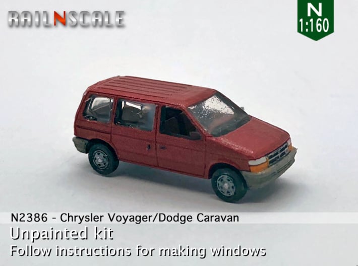 Chrysler Voyager (N 1:160) 3d printed 