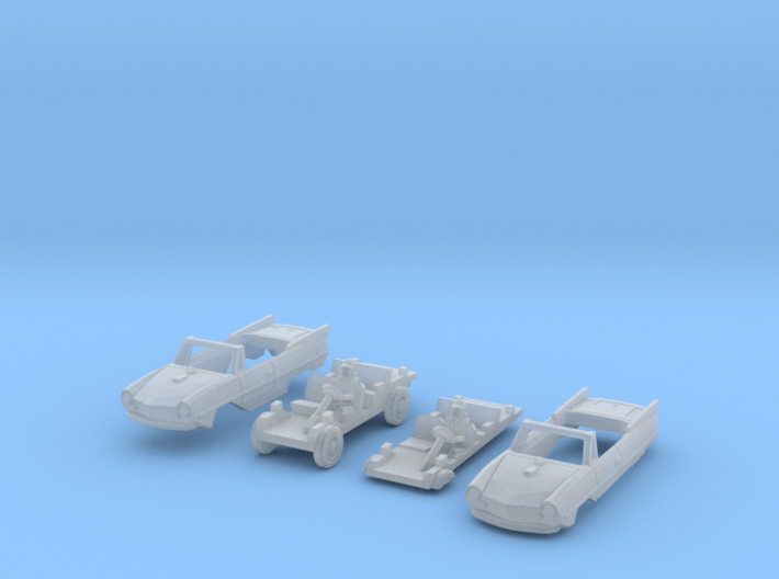 SET 2x Amphicar 770 (N 1:160) 3d printed 
