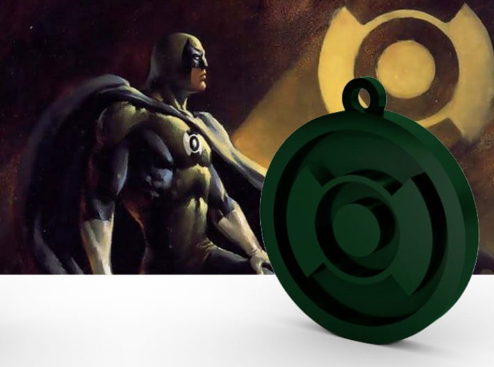 Batman In Darkest Knight Symbol Pendant (C2Z8WRY47) by GhostPup