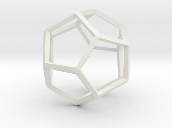 Dodecahedron Wireframe Thick 3d printed