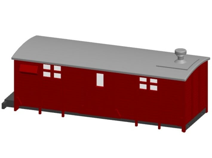 F2d - Swedish train heating wagon 3d printed CAD-model