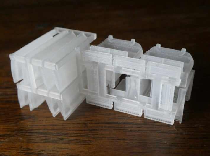 HO Pullman Sections, Art Deco Style 3d printed Radiators are tucked away in the center sprue.