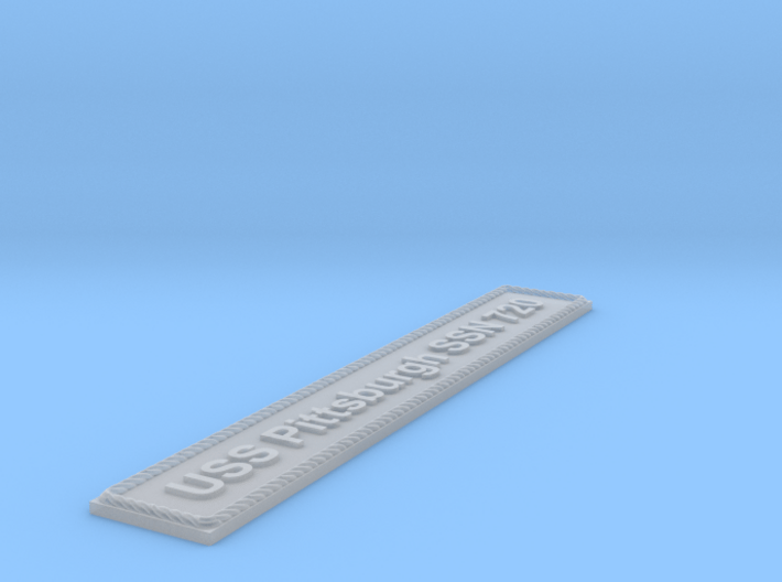 Nameplate USS Pittsburgh SSN 720 3d printed