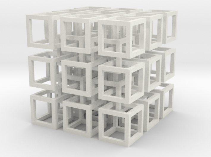 Interlocked Cubes 3d printed
