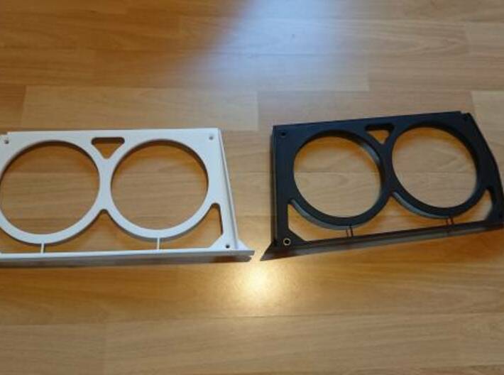 Lancia Delta headlamp frame EVO Left (S) 3d printed New next to old