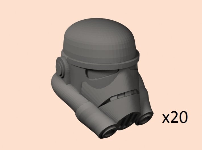 28mm Star Trooper heads 3d printed