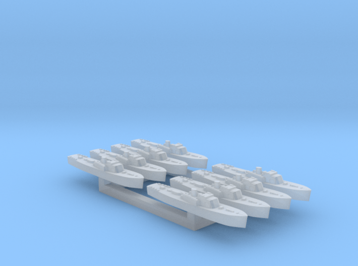 8pk Fairmile B motor torpedo boat 1:2500 WW2 3d printed 