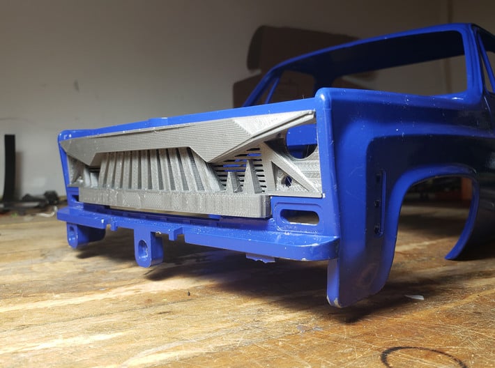 Angry Grill for RC4WD Chevy Blazer 3d printed 