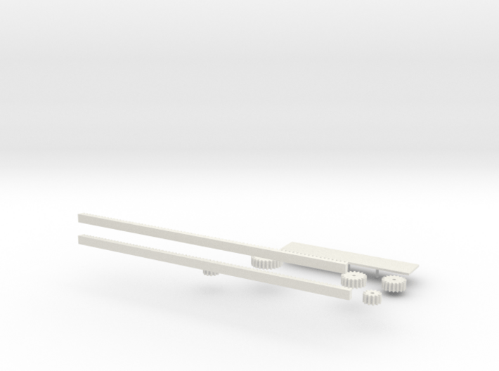 Rack and pinion 3d printed 
