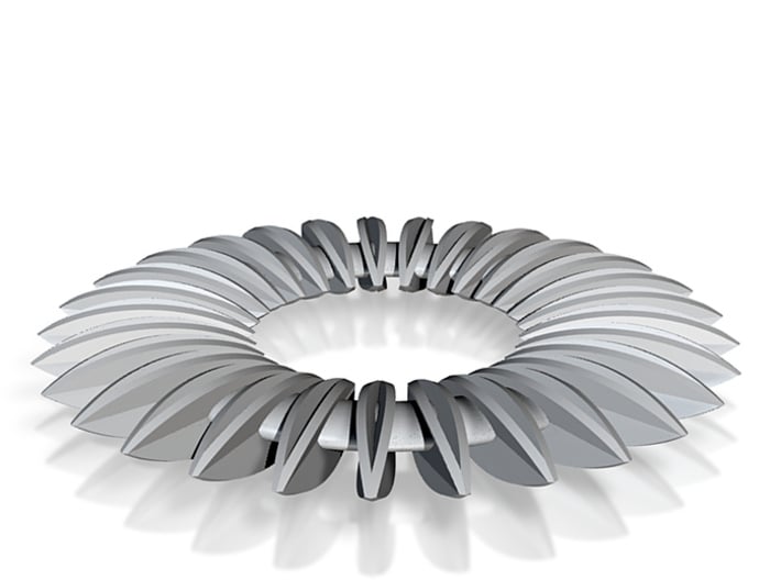 Calatrava Jewellery forms 140 80mm dia pendant 3d printed 