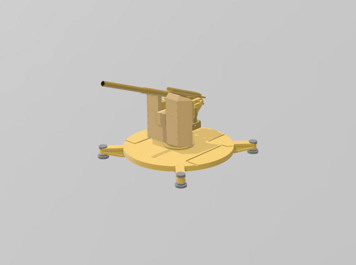 Cannone da 90/53 (Shield) 1/144 3d printed 