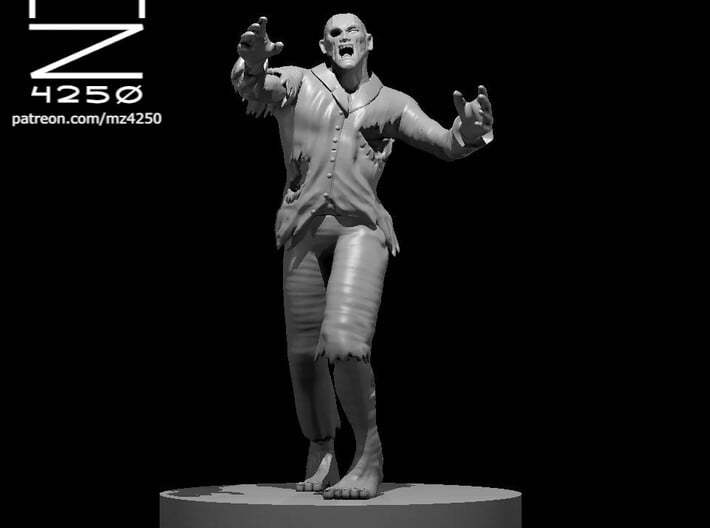 Zombie Male Pose 1 3d printed 