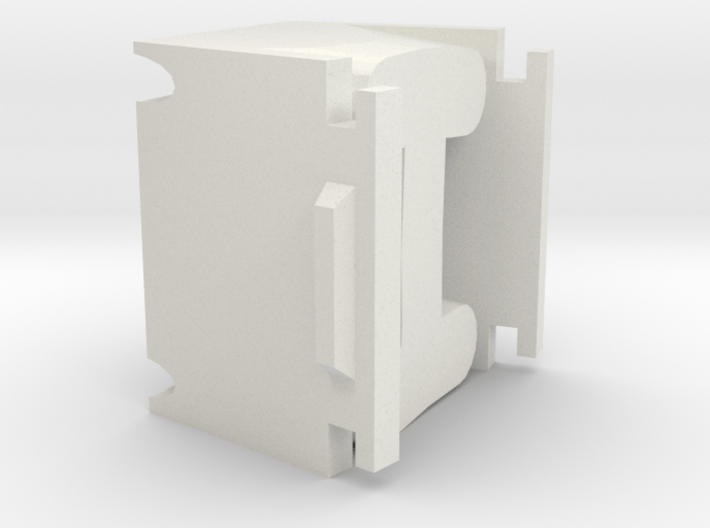 Letter I for candle mold 3d printed 