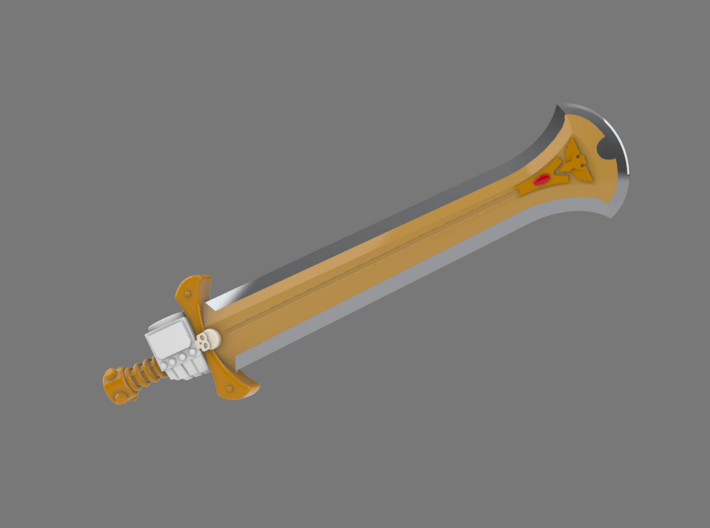 Space Knights Konda Style Sword 3d printed 