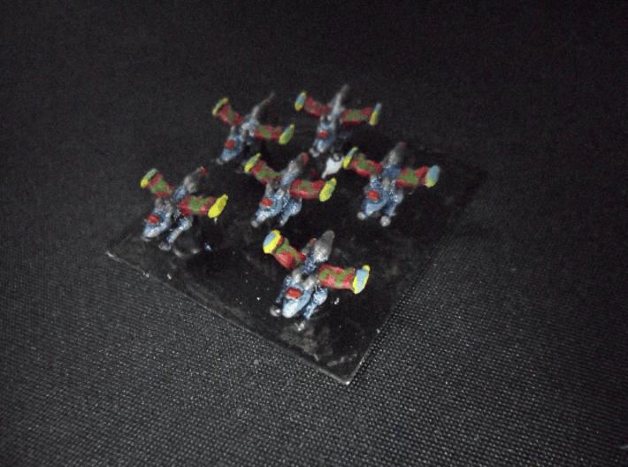 SSA001 Pegasus Heavy Bomber (12) 3d printed Painted model (6 of 12 shown)