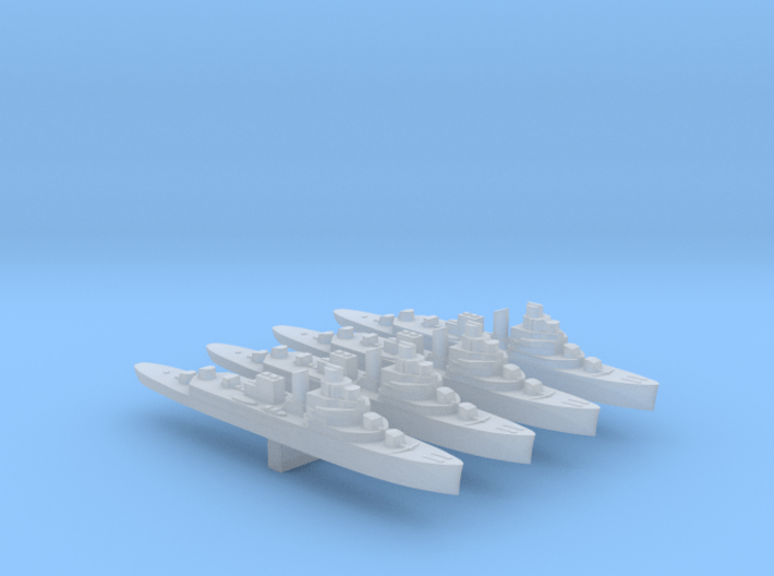 4pk HNLMS Van Kinsbergen sloop 1:5000 WW2 3d printed 