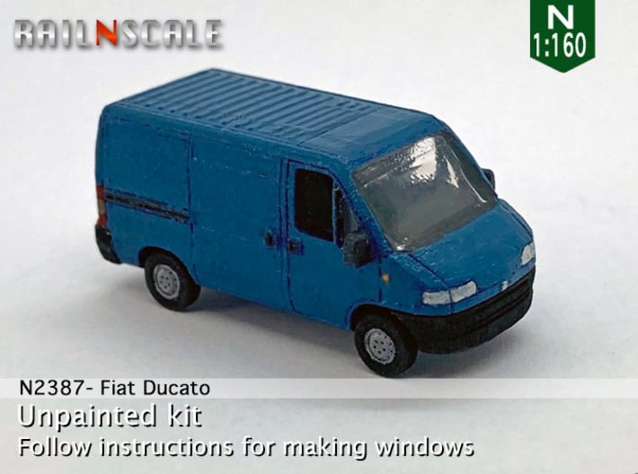Fiat Ducato (N 1:160) 3d printed