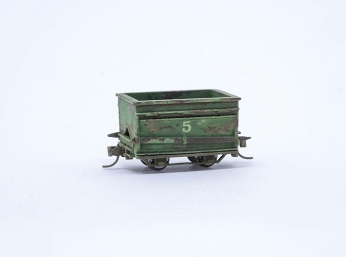 HOn30 “All Steel” EFPP Gondola 3d printed Actual model, painted and weathered. This kit has no couplers or wheels.