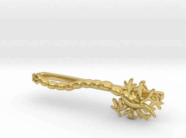 Neuron Tie Bar - Science Jewelry 3d printed 