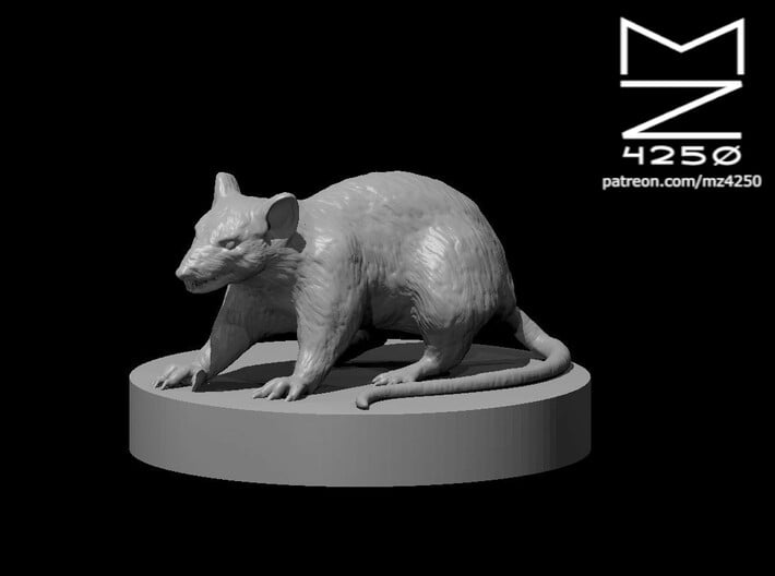 Giant Rat 3d printed