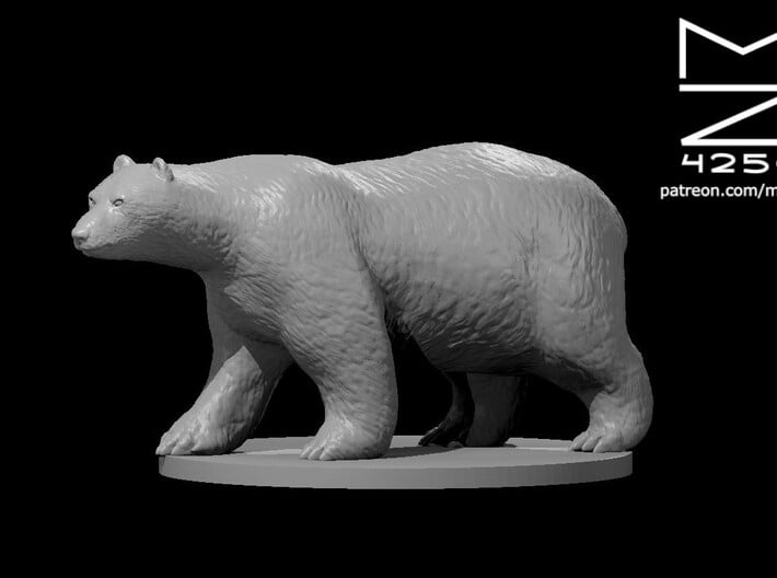 Polar Bear 3d printed 